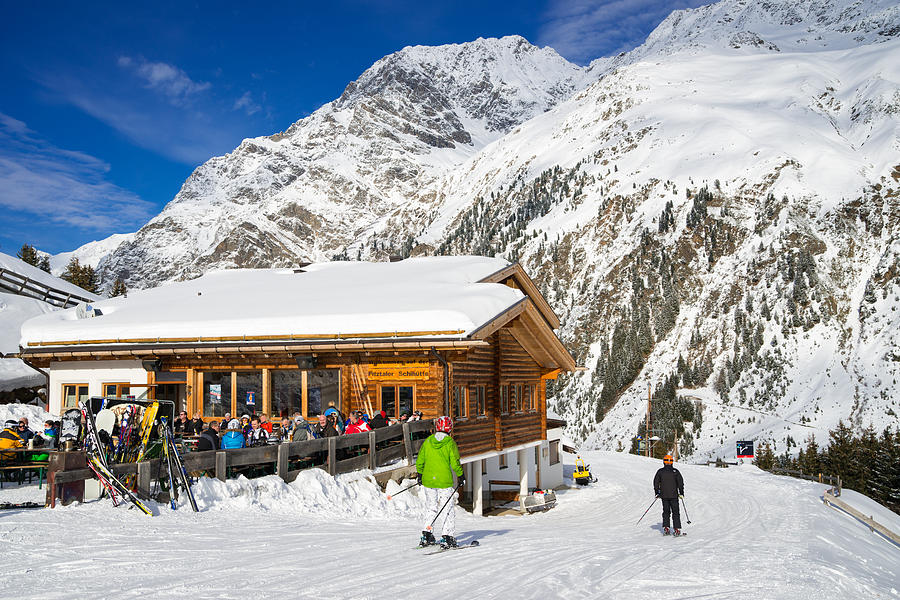 Ski hut in the mountains Pitztal Austria Photograph by Matthias Hauser