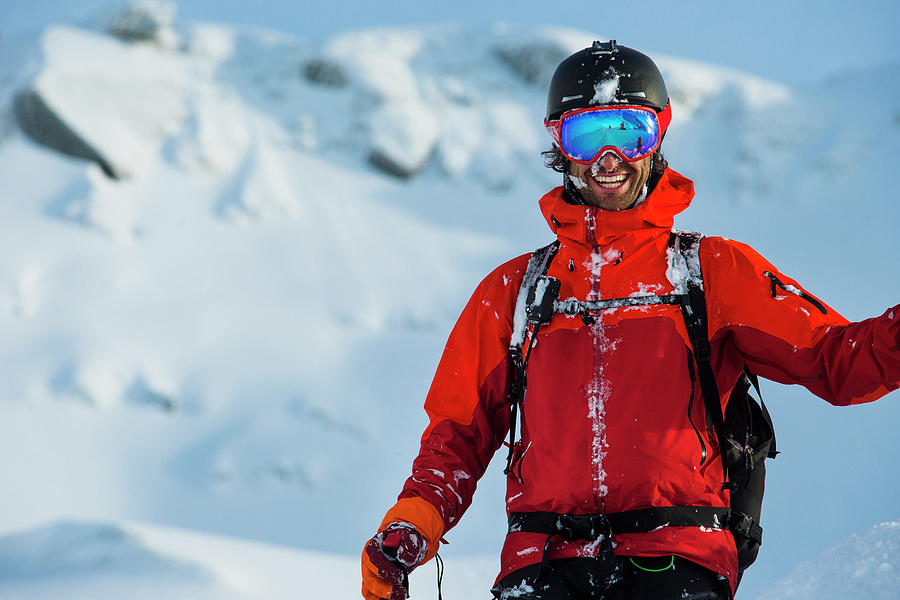 Skier Smiling And Looking At Camera Photograph by Adam Clark - Fine Art ...