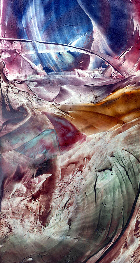 Unique Painting - Skies of Nibiru crossing the galactic equator  by Iulia Cristina Handrabur