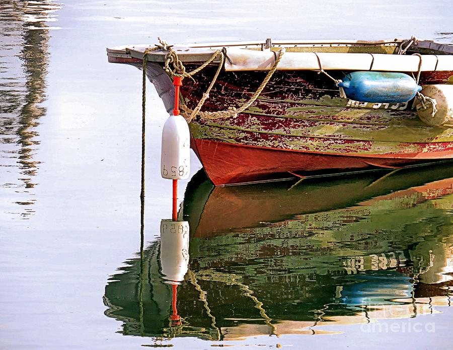 Skiff Reflections Photograph by Janice Drew