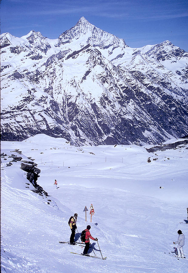 Skiing In The Swiss Alps Photograph
