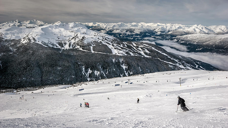 Skiing on Blackcomb Mountain Photograph by Pierre Leclerc Photography