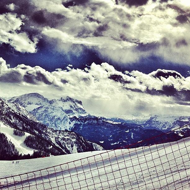 Mountain Photograph - #skiing #snow #scenery #skyporn by Marta  Houseress