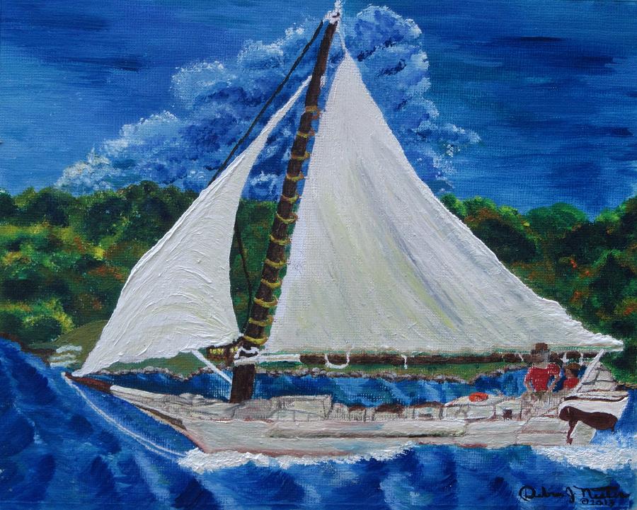 Skipjack Nathan of Dorchester Painting by Debbie Nester Skipjack Nathan of Dorchester Painting by Debbie Nester