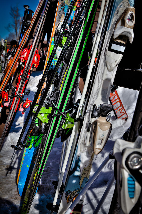 Skis at McCauley Mountain II Photograph by David Patterson