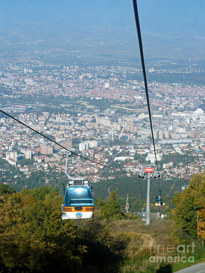 Skopje from the Cablecar Photograph by Phil Banks