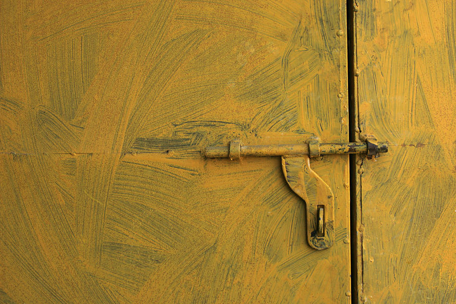 SKC 0047 The Door Latch Photograph by Sunil Kapadia