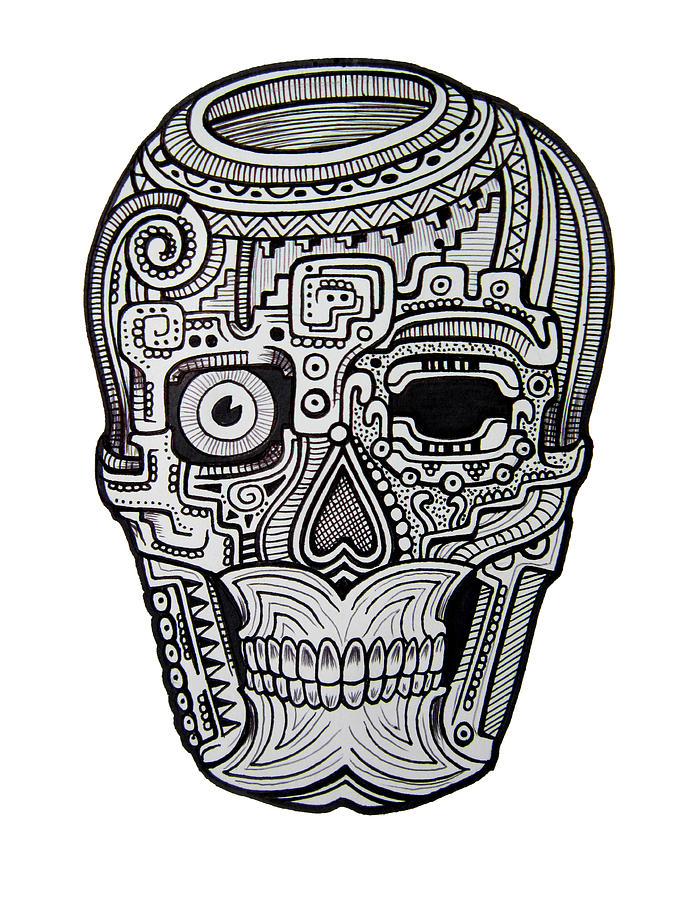 Skull #1 is a drawing by Alex Amezola which was uploaded on August 11th, 20...
