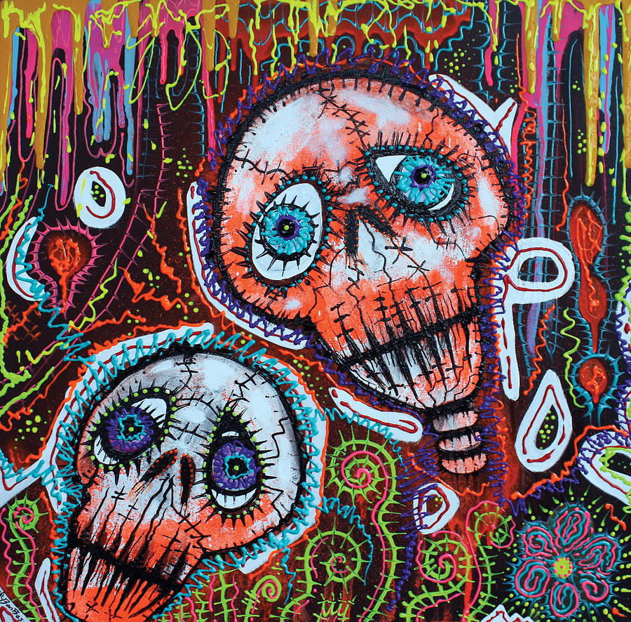 Skull Crew Painting by Laura Barbosa
