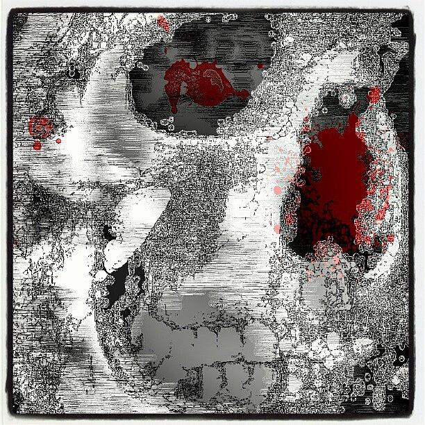 Skull Photograph - #skull #fractal #freeformthought #art by King Da Ling