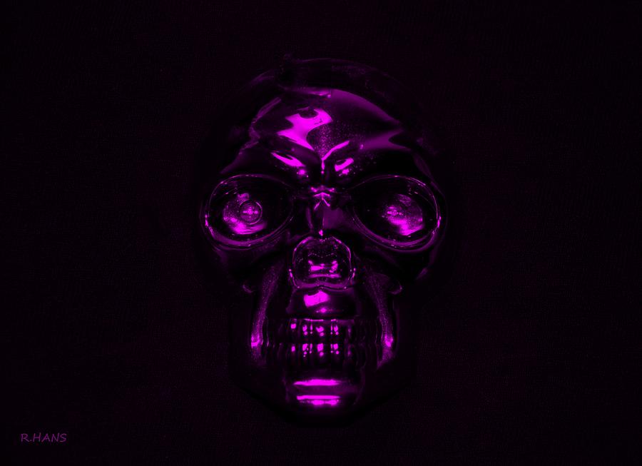 SKULL in PURPLE Photograph by Rob Hans