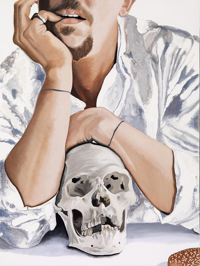 Skull Painting - Skull by Marcella Lassen