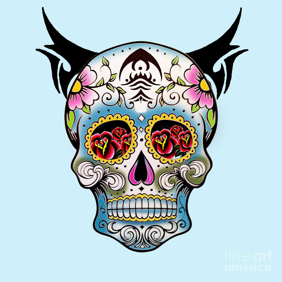 Skull Pop Art Digital Art by Mark Ashkenazi - Fine Art America