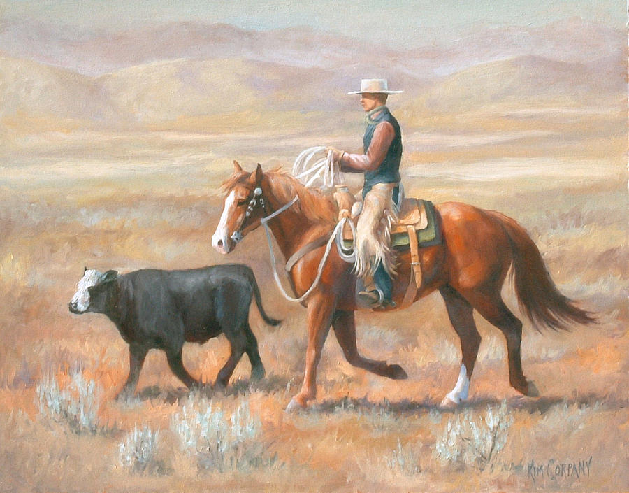 Skull Valley Buckaroo Painting by Kim Corpany - Fine Art America