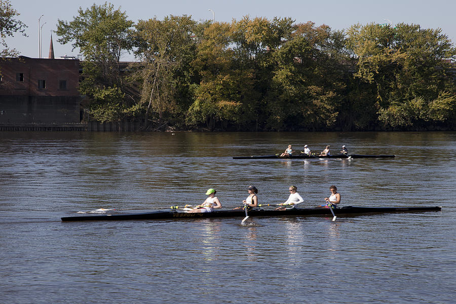 Skulling on the Connecticut River in Hartford Photograph by Carol M Highsmith