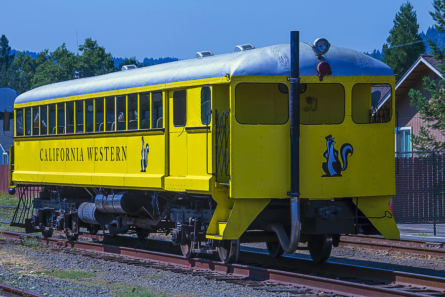 Skunk Train Passenger Car Photograph by Garry Gay