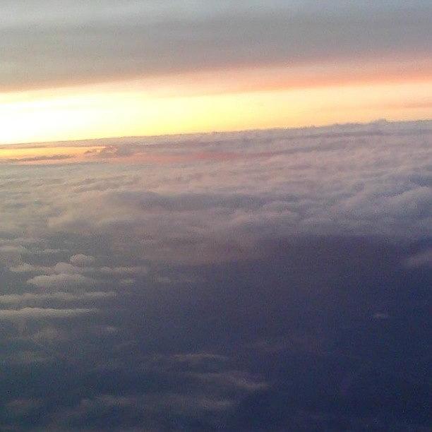 Sky Photograph - #sky #abovetheclouds #inflight by Elysha Perry