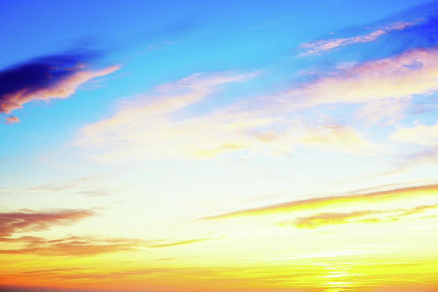 sky clouds sunset background