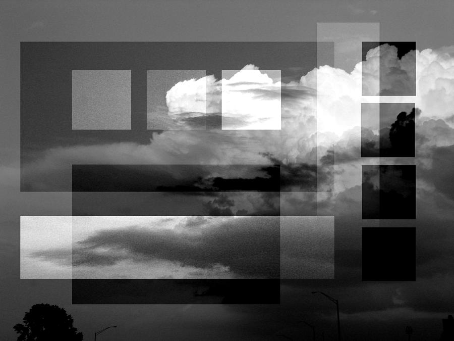 Sky Collage Bw Photograph