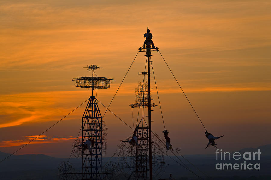 Sky Dancers - San Miguel De Allende Mexico Photograph by Craig Lovell