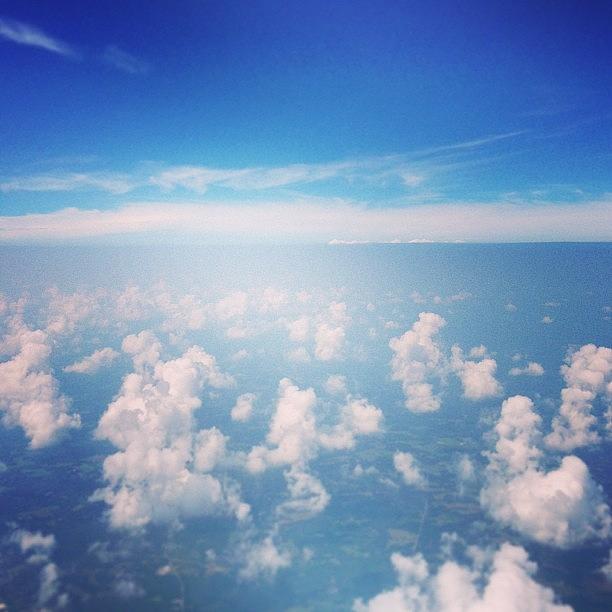 Raleigh Photograph - #sky #delta #airplane #clouds by Dean Sauls