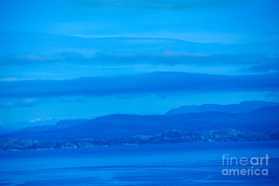 Copyright Owner Photograph - Sky Highlands in Blue by Iris Richardson
