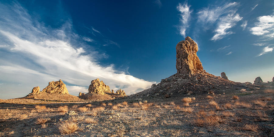 Sky Masters - Trona Pinnacles Photograph by Peter Tellone