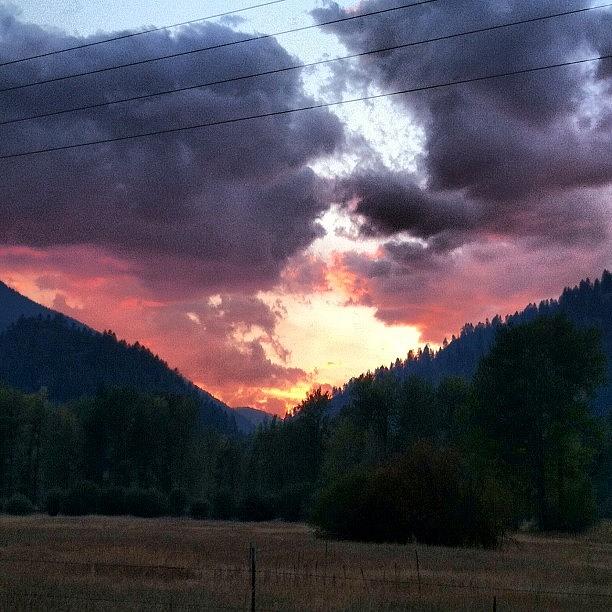 Wilderness Photograph - Sky On Fire. #bigsky #montana by Stacy C