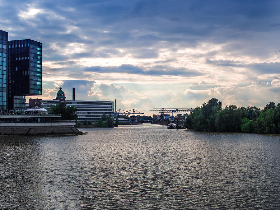 Sky Over Dusseldorf Media Harbor Photograph by Christian Stops - Fine ...