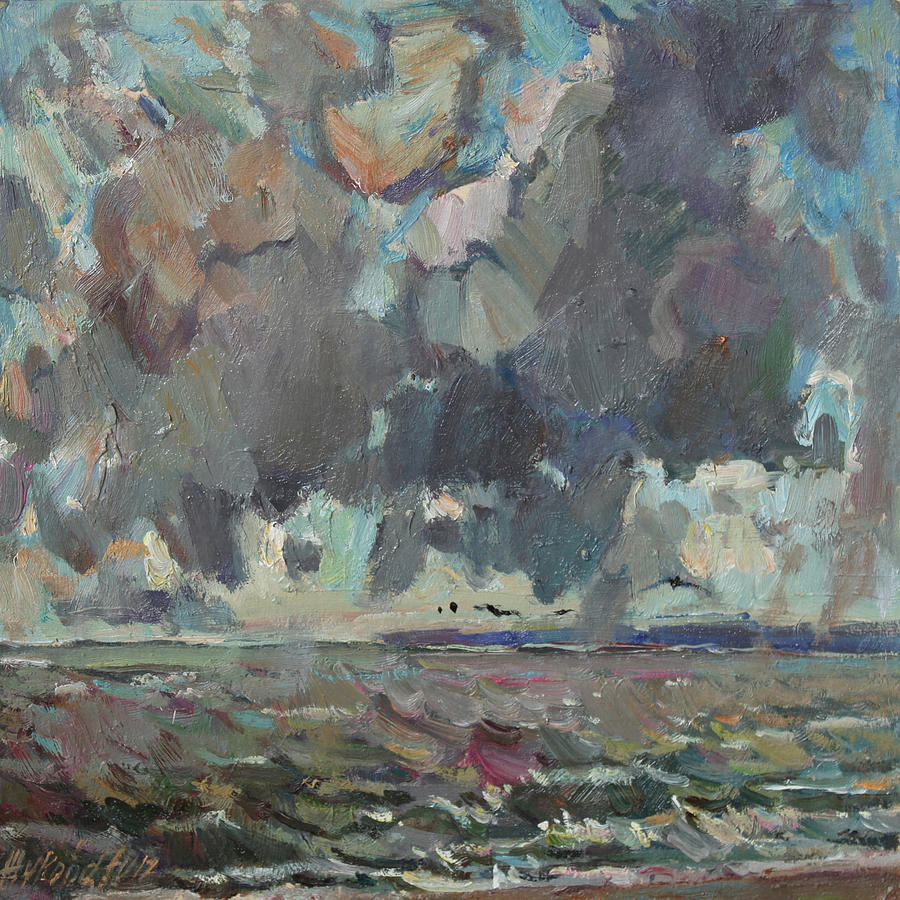 Sky over sea Painting by Juliya Zhukova