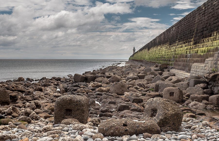 Sky  sea and stones Photograph by Sergey Simanovsky