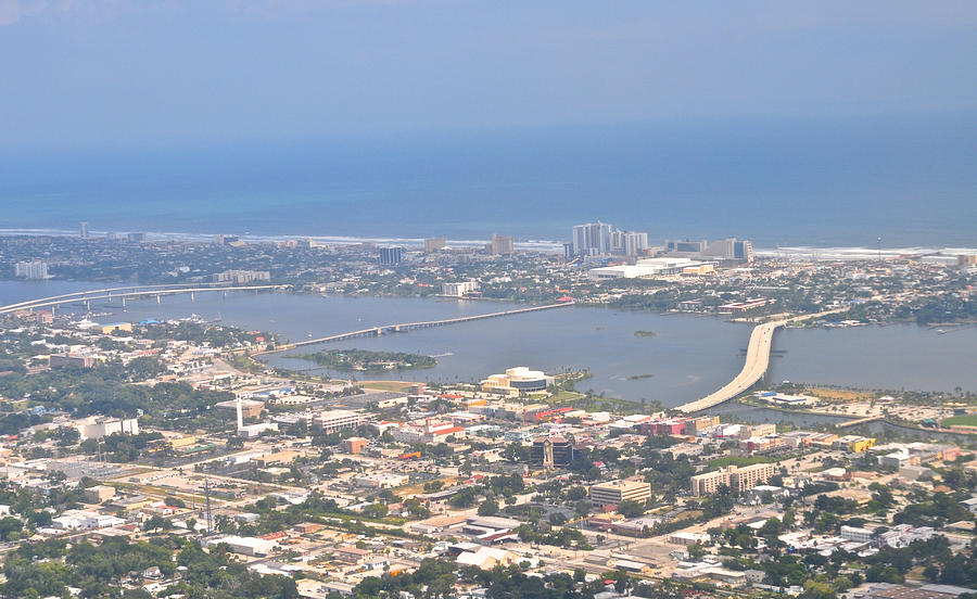 Sky Shot of Daytona Beach Photograph by Tommy and Pamela Allen | Fine ...