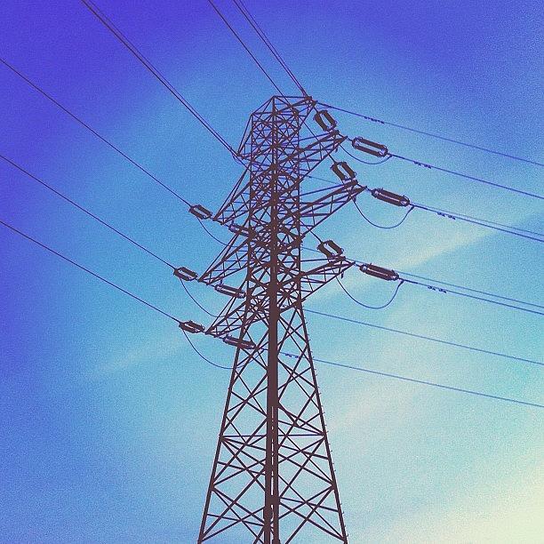 Clouds Photograph - #sky #skyporn #electricity #cables by Marta  Houseress