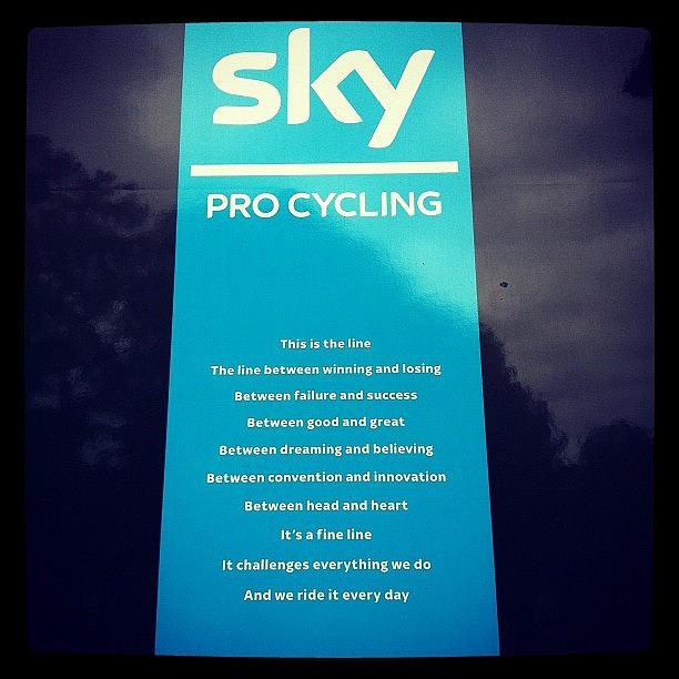Tob Photograph - Sky Team Bus! #tob # Cycling by Niall Russell