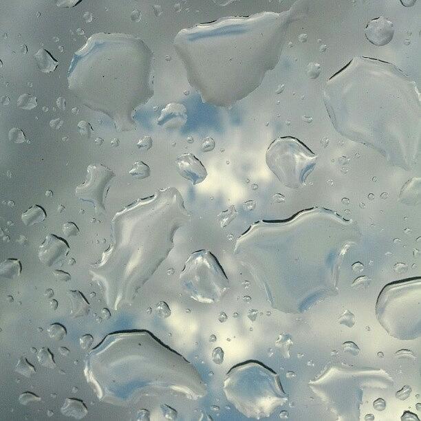 Blue Photograph - #sky #unedited #water #drop #drops #sun by Cajeton Clint