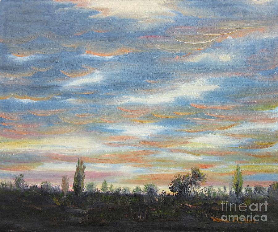 Landscape Painting - Sky by Vesna Martinjak
