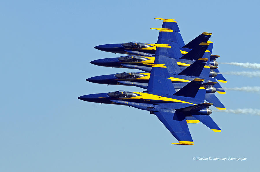  U.S. Navy Blue Angels #4 Photograph by Winston D Munnings