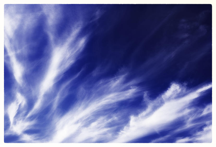 Sky Wisps Blue Photograph by Lenny Carter