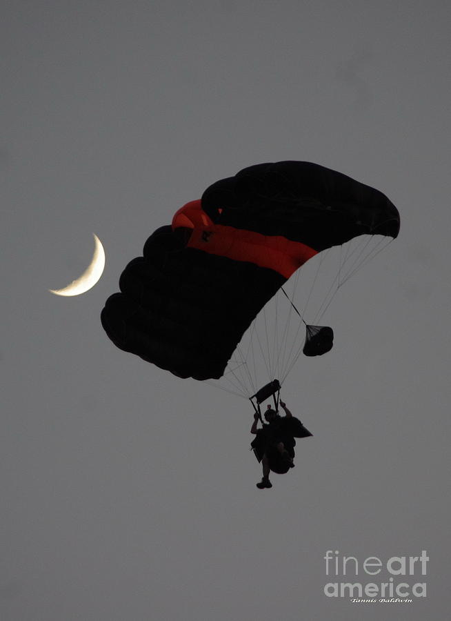Skydive Moon Photograph by Tannis  Baldwin