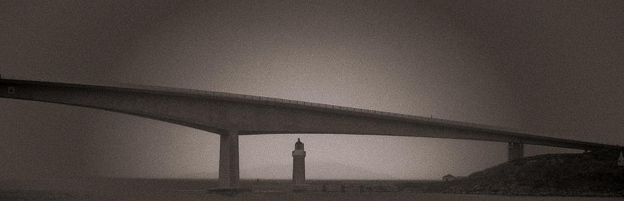 Black And White Photograph - Skye Bridge by Sergey Simanovsky