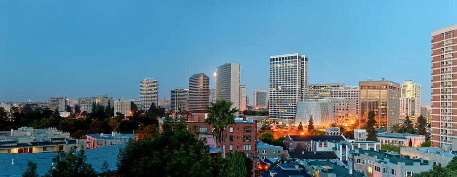 Skyline At Dawn, Oakland, California Photograph by Panoramic Images
