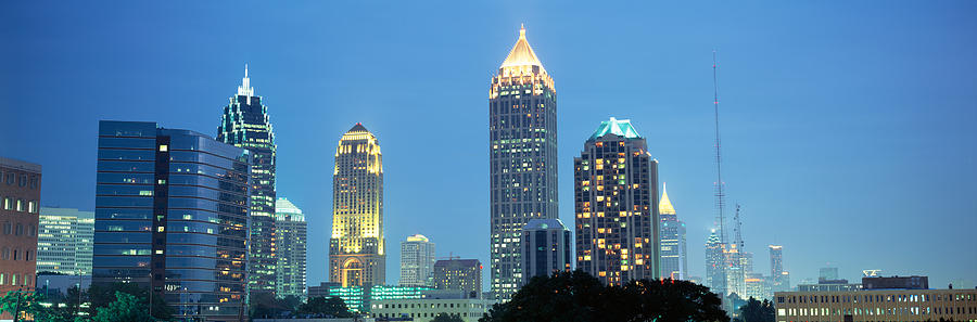 Atlanta Photograph - Skyline Atlanta Ga Usa by Panoramic Images