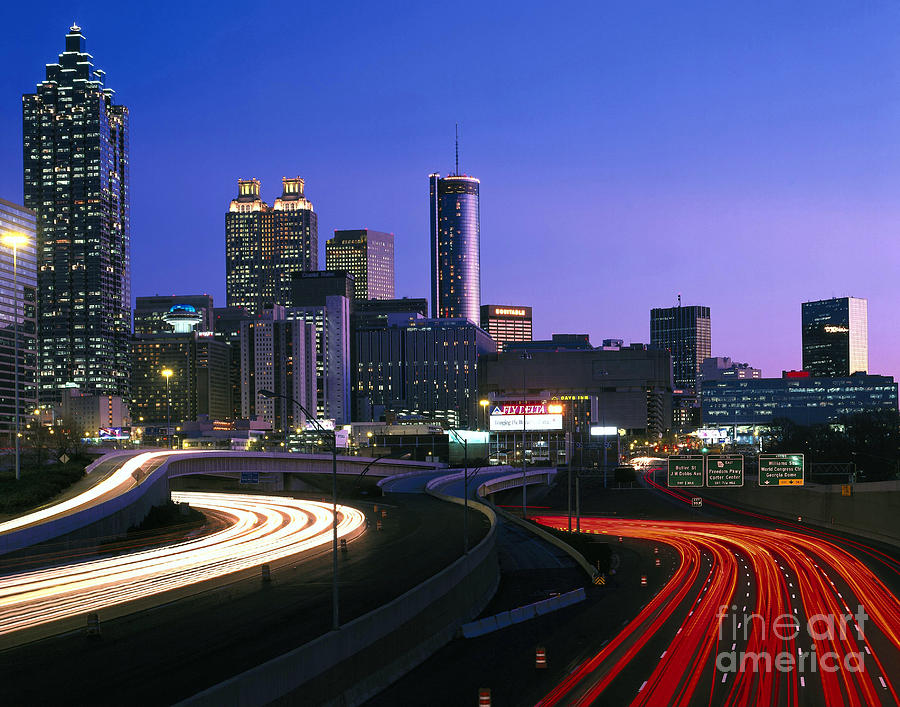 Skyline, Atlanta Photograph by Rafael Macia