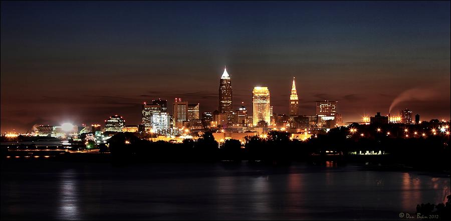 Skyline Downtown Cleveland Photograph by Daniel Behm