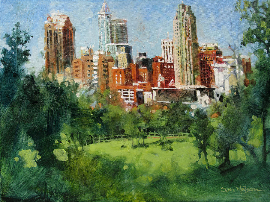 Skyline from Dix Hill Painting by Dan Nelson