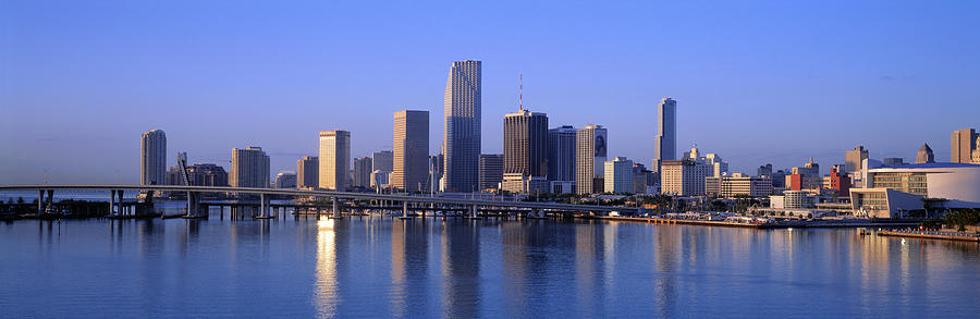 Skyline Miami Fl Usa Photograph by Panoramic Images