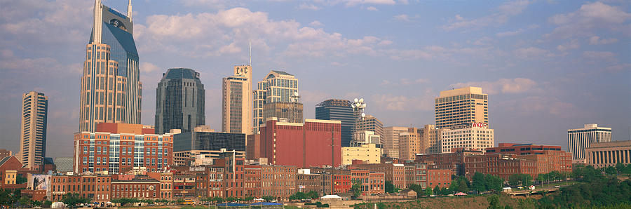 Nashville Photograph - Skyline Nashville Tn by Panoramic Images