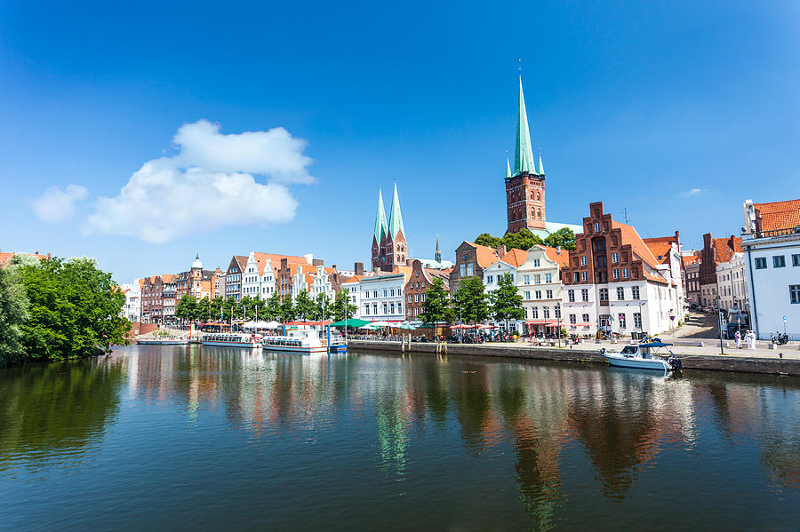 Skyline of Lübeck Photograph by Querbeet