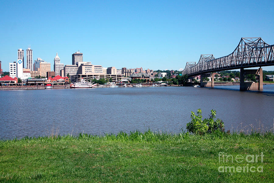 Skyline of Peoria Illinois from across river Photograph by Bill Cobb ...