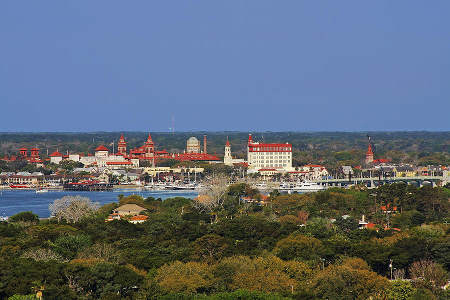 Architecture Photograph - Skyline of St Augustine Florida by Alexandra Till